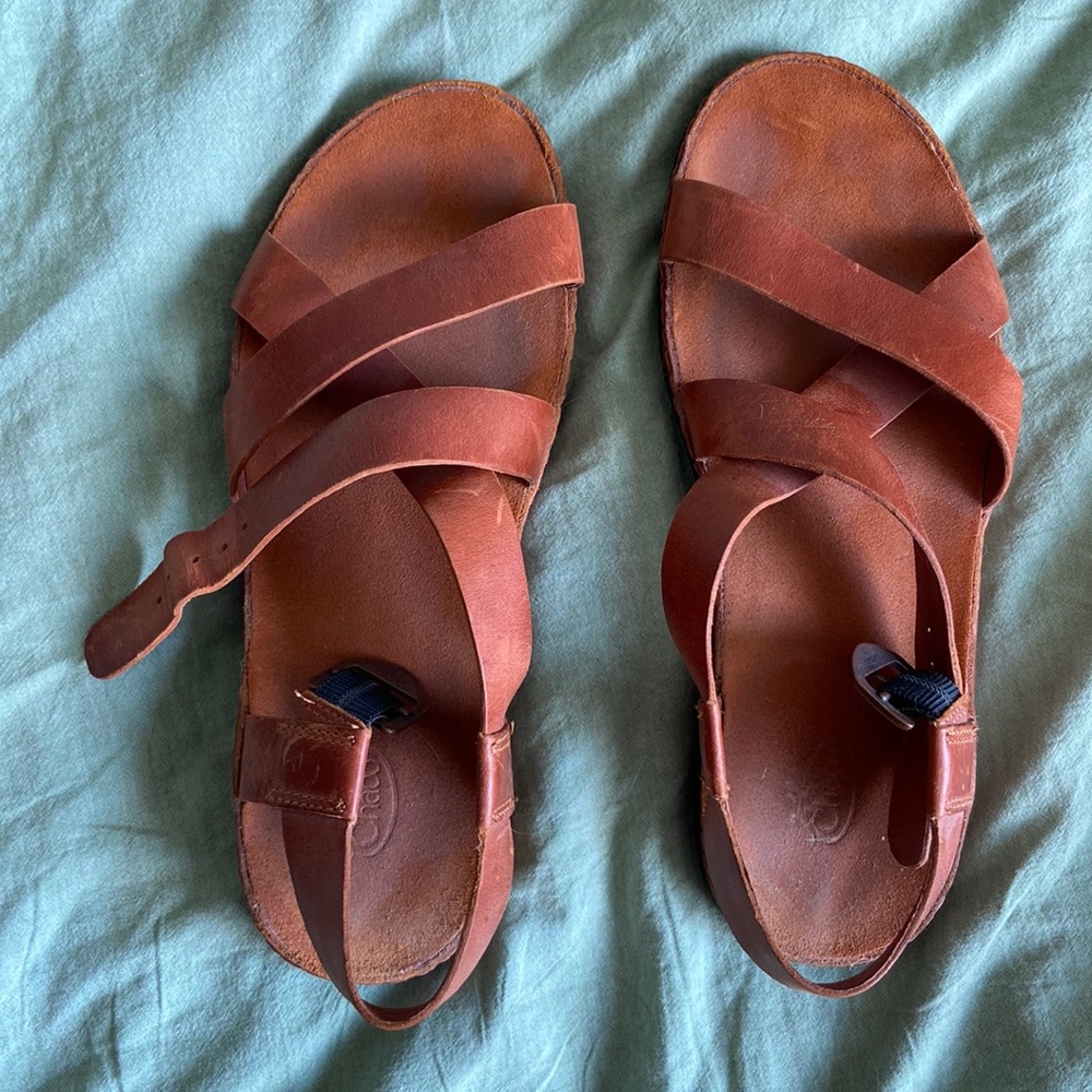 Chaco Leather Sandals - Rust Women’s 9